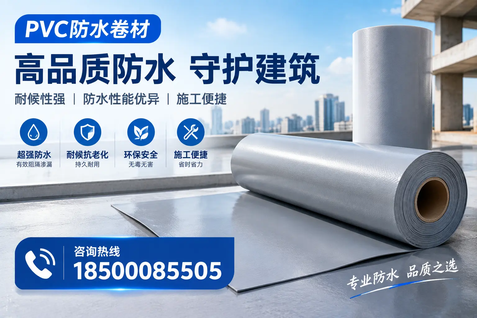 PVC防水卷材的防水效果评测,适合沈阳的科学依据