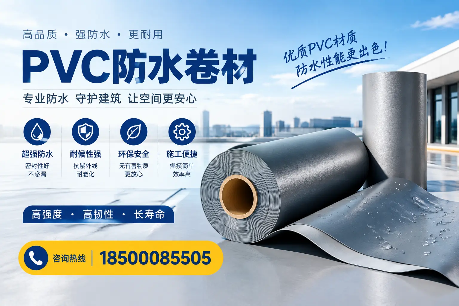 如何判断PVC防水卷材的质量优劣?沈阳选购技巧